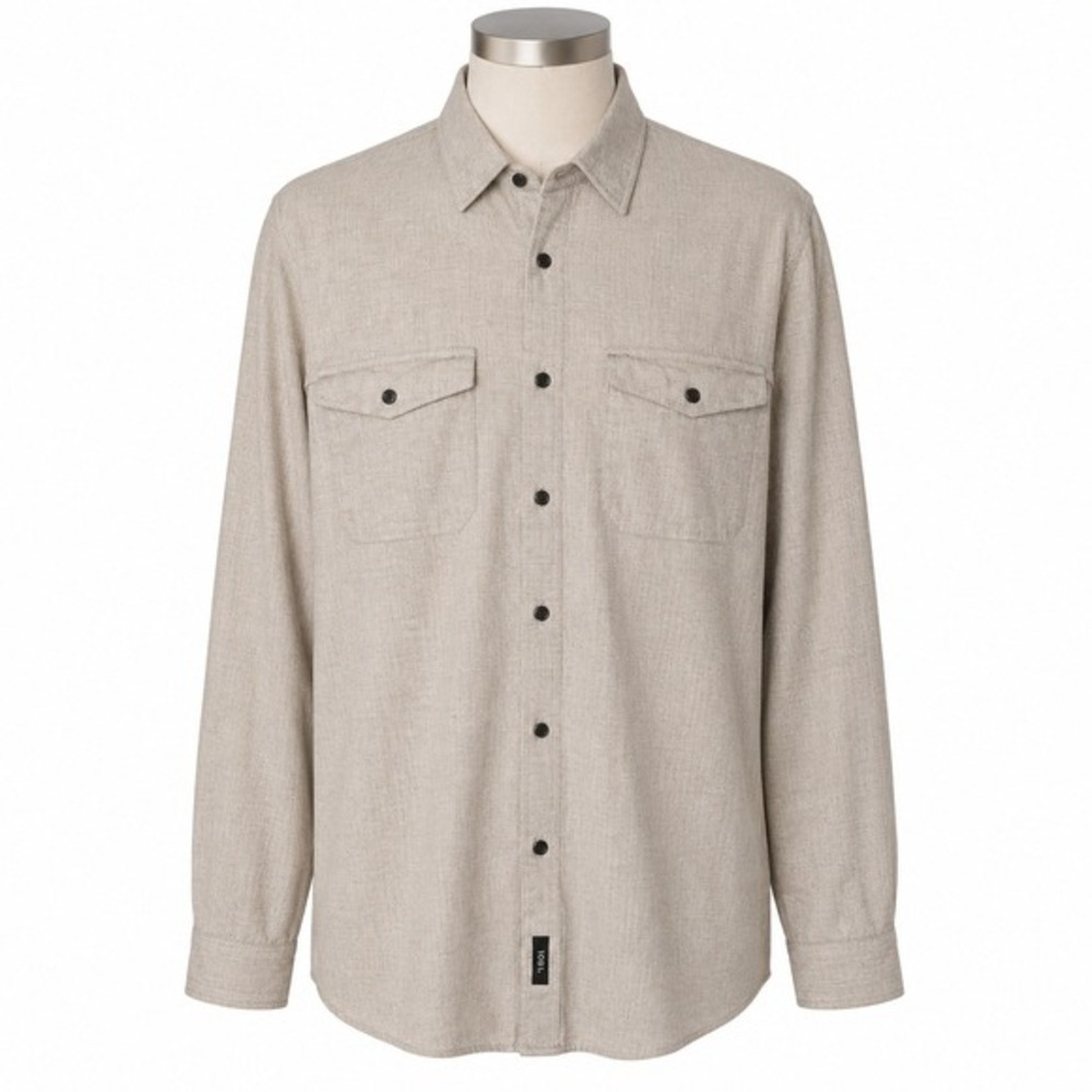 IZOD Mens XLT Tall Button Down Shirt 17.5‎ 36/37 100% Cotton Plaid